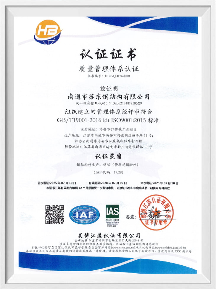 Quality Management System Certification