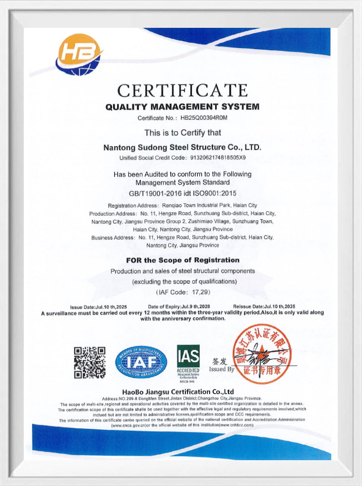 Quality Management System Certification
