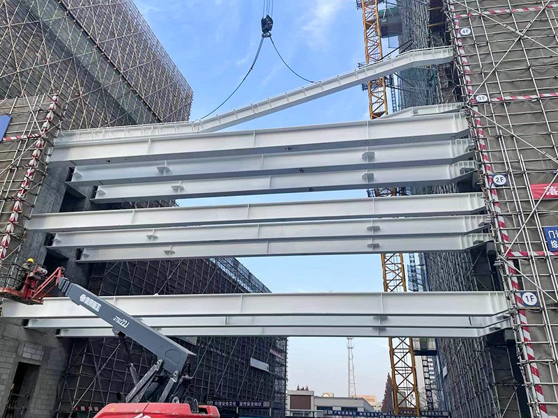 Multi-Story Connecting Corridor Steel Structure Of Yancheng No. 2 Hospital Building